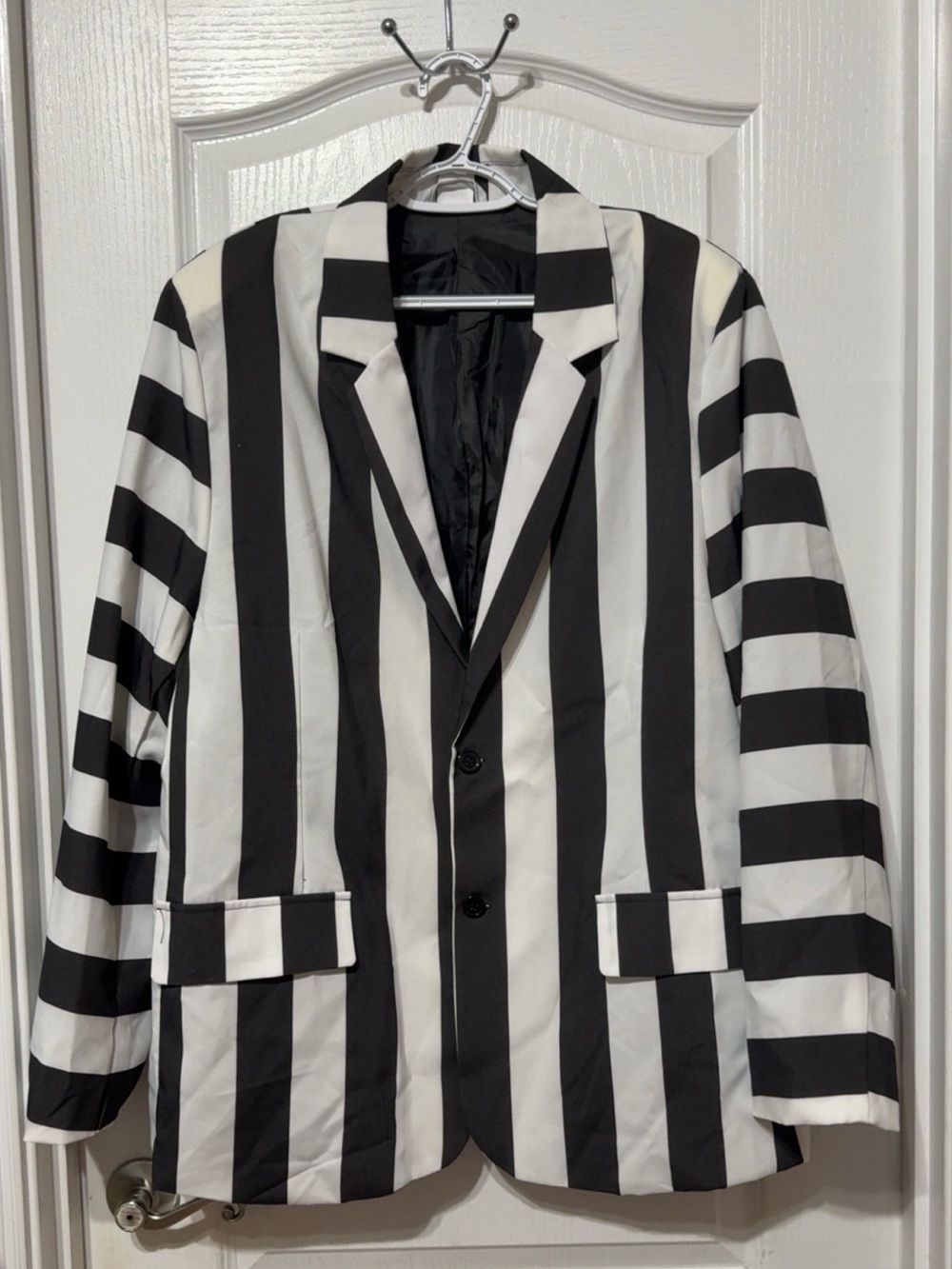 Spirit Black & White Stripe Beetlejuice Men's Costume